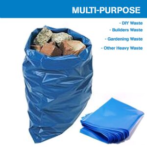 HOMESmith Large Heavy Duty Rubble Blue Sacks Builders and DIY Choice Rubble Bags - Pack of 25