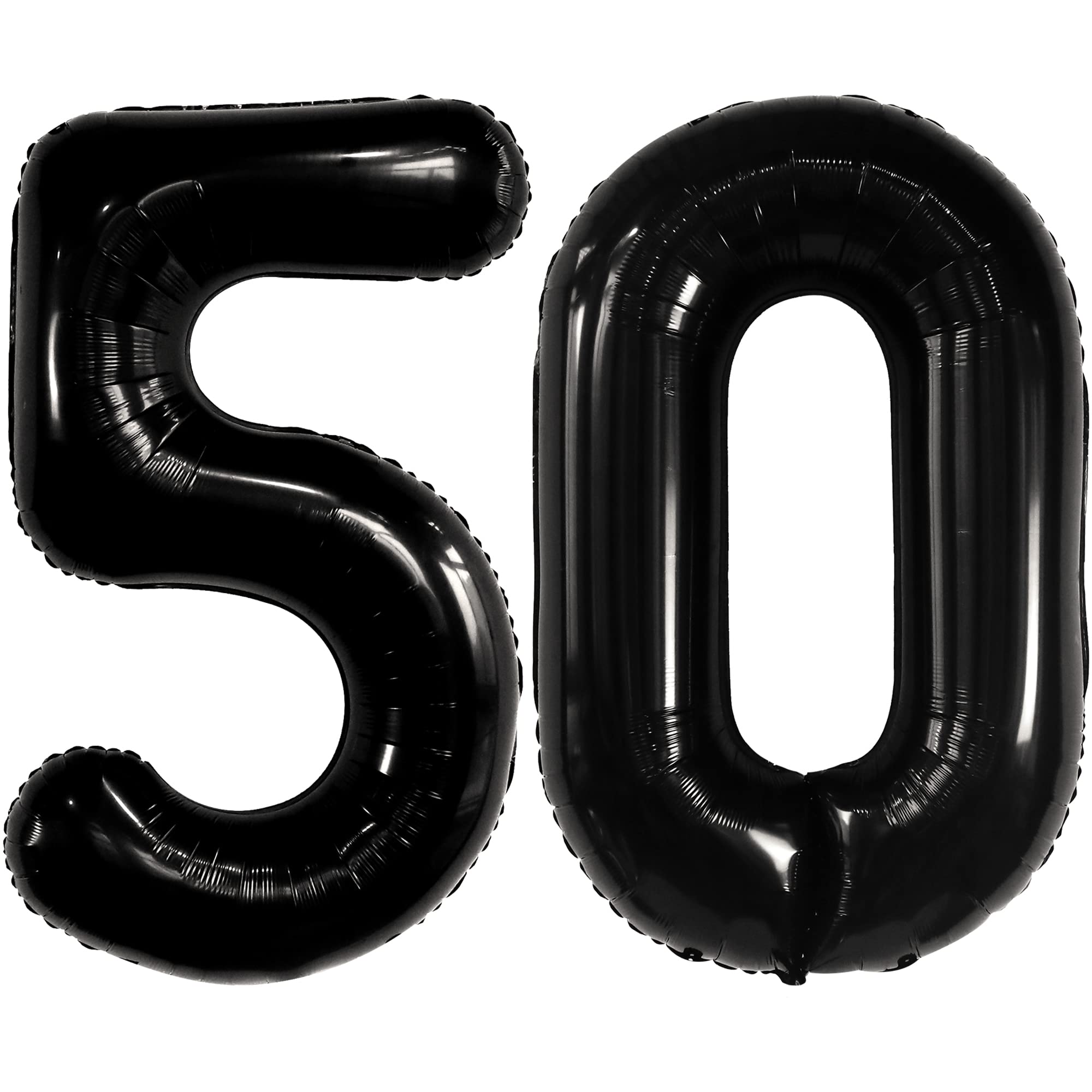 KatchOn, Big Black 50 Balloon Number - 40 Inch | 50th Birthday Decorations Men | Black 50th Birthday Balloons, Black 50th Balloons | 50th halloween birthday Balloon | 50th Birthday Decorations for Men