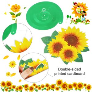 30 Pcs Flowers Butterfly Hanging Swirl Decorations, Spring Summer Sunflower Baby Shower Decor for Women Birthday Easter Party Baby Shower Mother's Day Wedding Supplies(Flower)