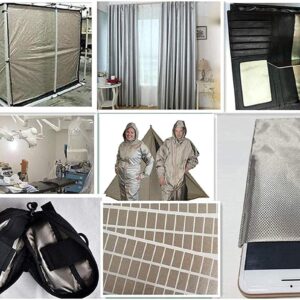 Wzglod Anti Radiation Silver Fiber Fabric Conductive Faraday Cloth EMI RFID Protection Material for Clothes Making Or RF/EMI/EMF/LF Blocking/Shielding,5m/196.85in (Size : 4m/157.48in)