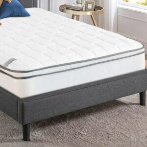 Spring Solution, 10-Inch Meduim Plush Eurotop Pillowtop Innerspring Mattress, Full