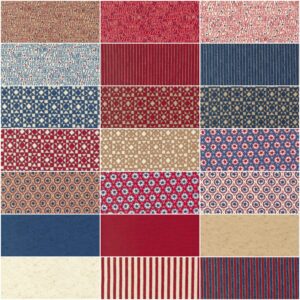 Kathy Schmitz My Country 21 Fat Quarters 1 Panel Moda Fabrics 7040AB Assorted