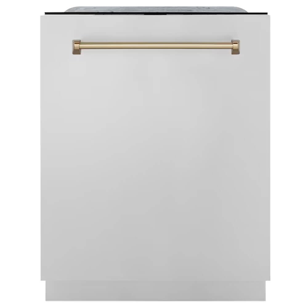 ZLINE 24" Monument Series 3rd Rack Top Touch Control Dishwasher in Custom Panel Ready with Stainless Steel Tub, 45dBa (DWMT-24)