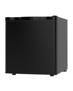 1.1 cubic feet mini freezer countertop, single door compact upright freezer with reversible door, removable shelves, small freezer for home/dorms/apartment/office(black)