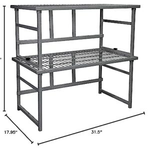 Origami R1 Pantry Shelves Heavy Duty Shelving, Metal Storage Shelves, Garage Storage Rack, Shelf Organizer, Shelving Unit, Garage Organization, Kitchen Storage Shelves (Pewter, R1)