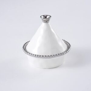 Pampa Bay Salerno Titanium-Plated Porcelain Tagine, 5 x 5in