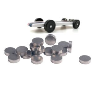 muunn cylindrical tungsten weights for pinewood cars derby,bring your car to the 5 oz limit and make the faster pine derby car,10-pack (1/8 oz each)