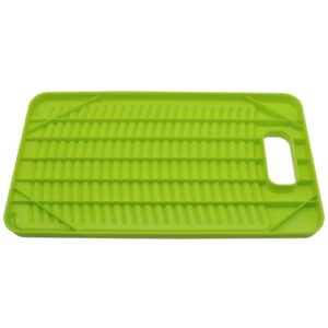 GWYAN 11 Inch Antiskid Mini Washboard Plastic Washing Board Household for Students/Kids Clothes Clean Laundry (Green)