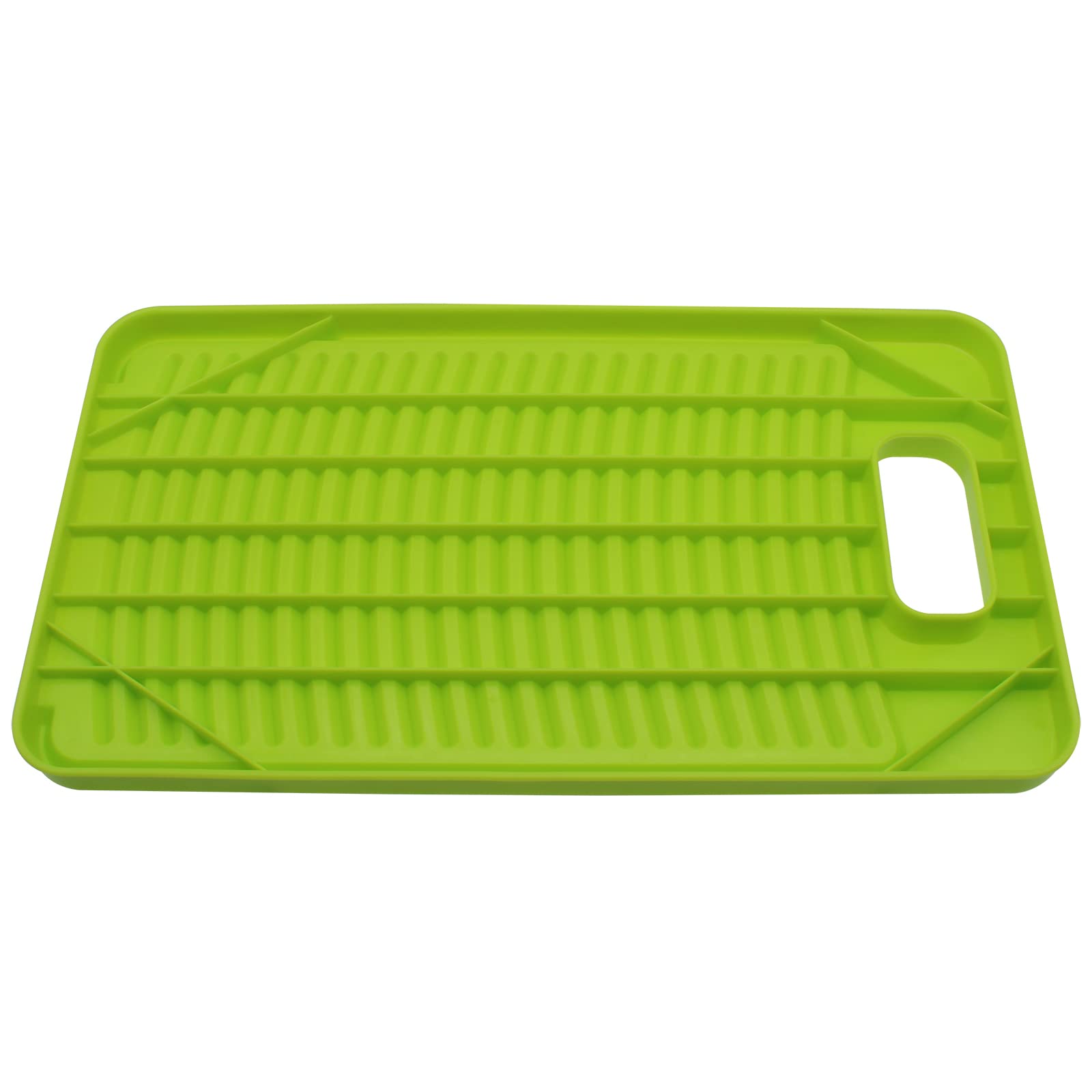 GWYAN 11 Inch Antiskid Mini Washboard Plastic Washing Board Household for Students/Kids Clothes Clean Laundry (Green)