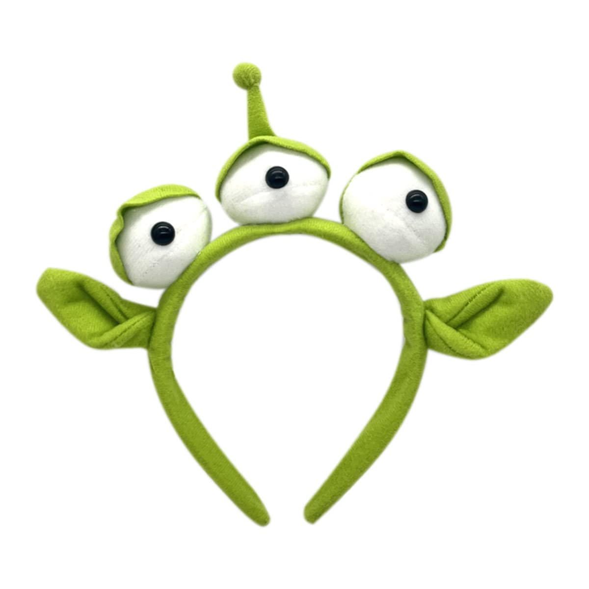 CHAOYUN 1PCS Green Toy Story Alien Headband Stretchy Plushy Three-eyed Headband Cute Hair Accessories for Girls Kids