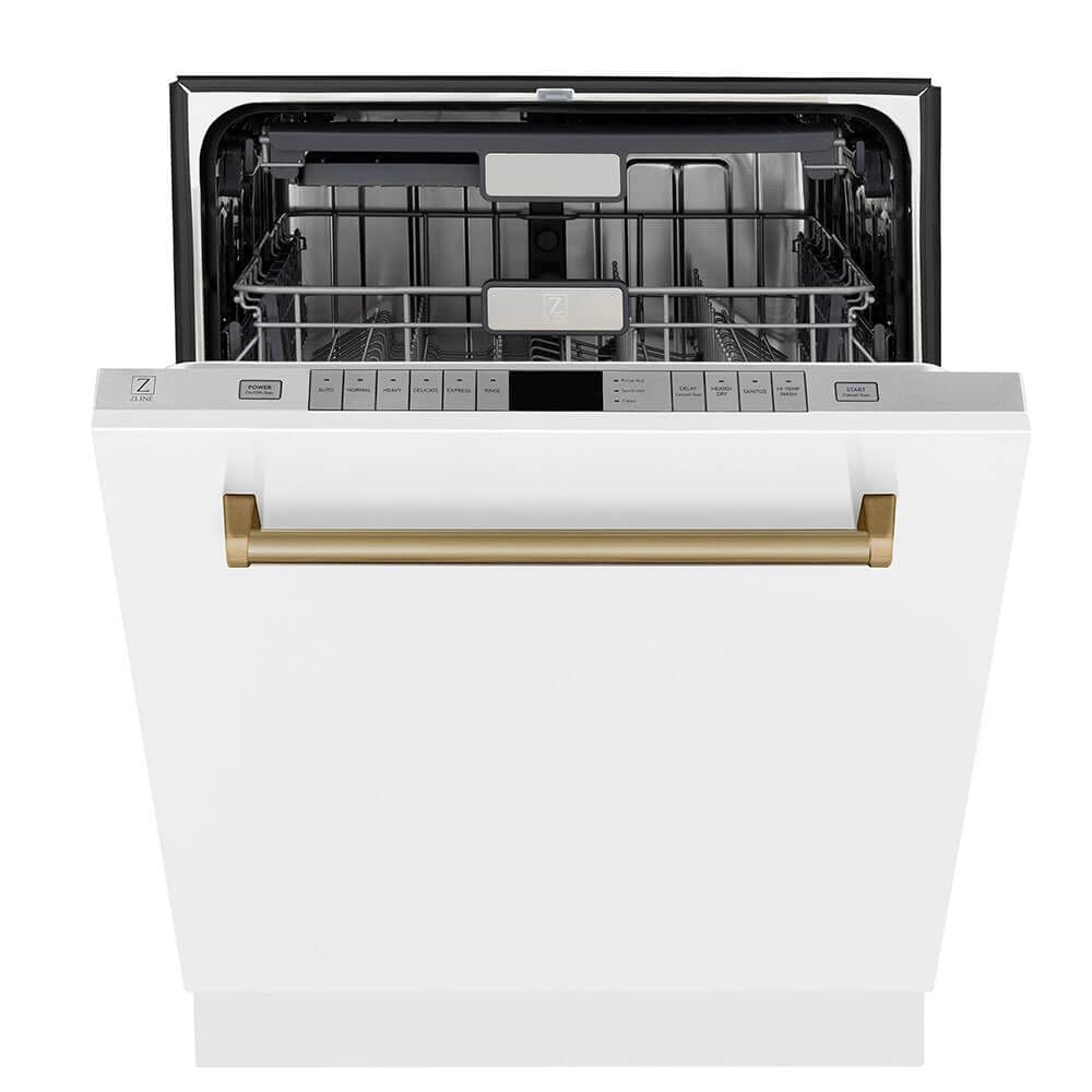 ZLINE 24" Monument Series 3rd Rack Top Touch Control Dishwasher in Custom Panel Ready with Stainless Steel Tub, 45dBa (DWMT-24)