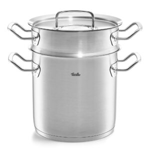 Fissler Original-Profi Collection Stainless Steel 6.3 Quart Multipot with Steamer Insert and Metal Lid