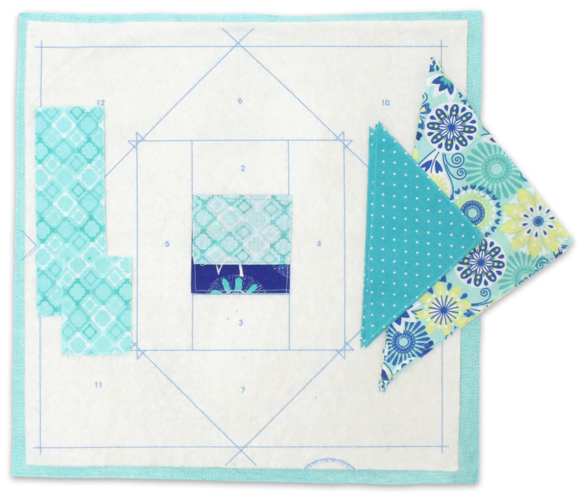 June Tailor Go Mix & Match 12-Block Quilt Kit, Multi