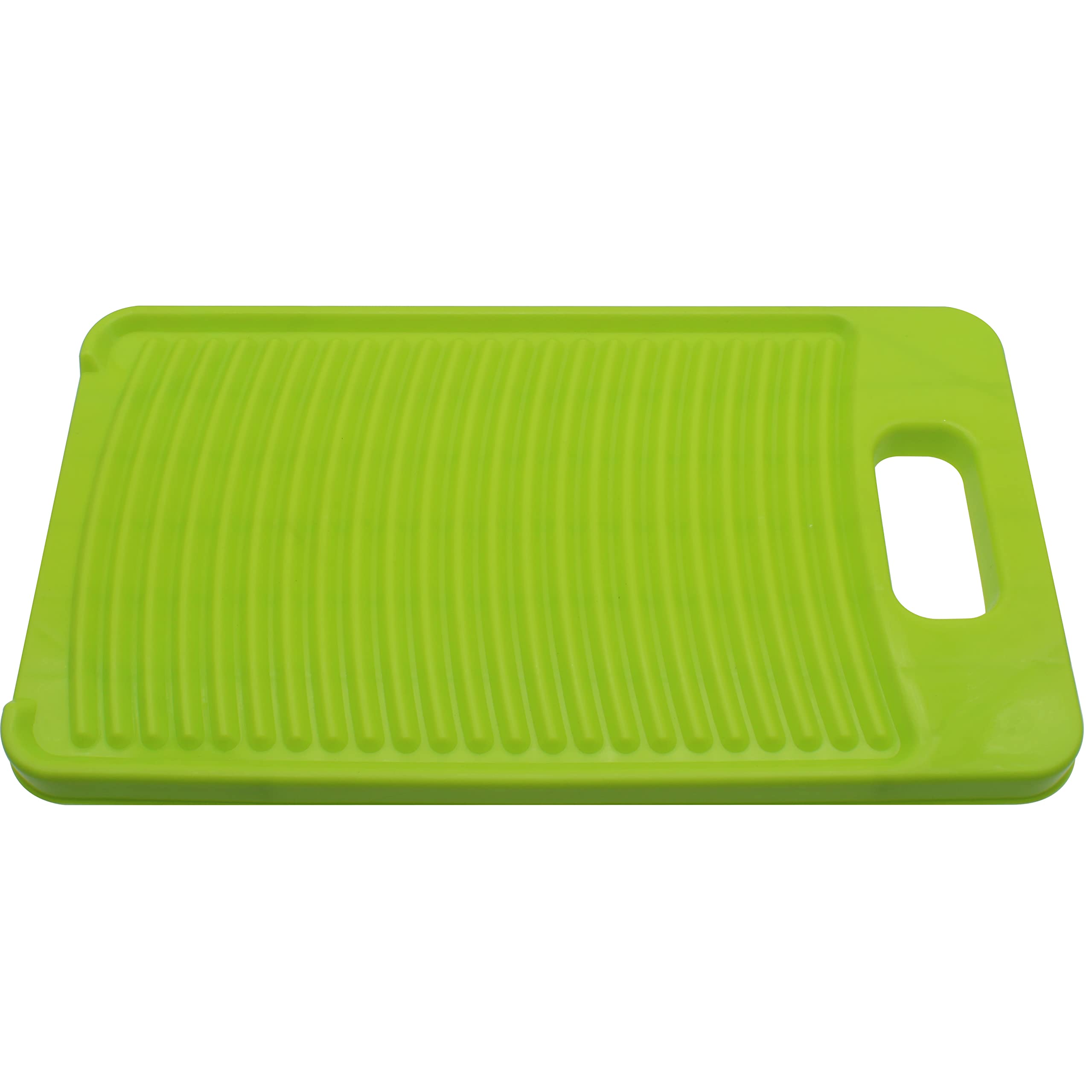 GWYAN 11 Inch Antiskid Mini Washboard Plastic Washing Board Household for Students/Kids Clothes Clean Laundry (Green)