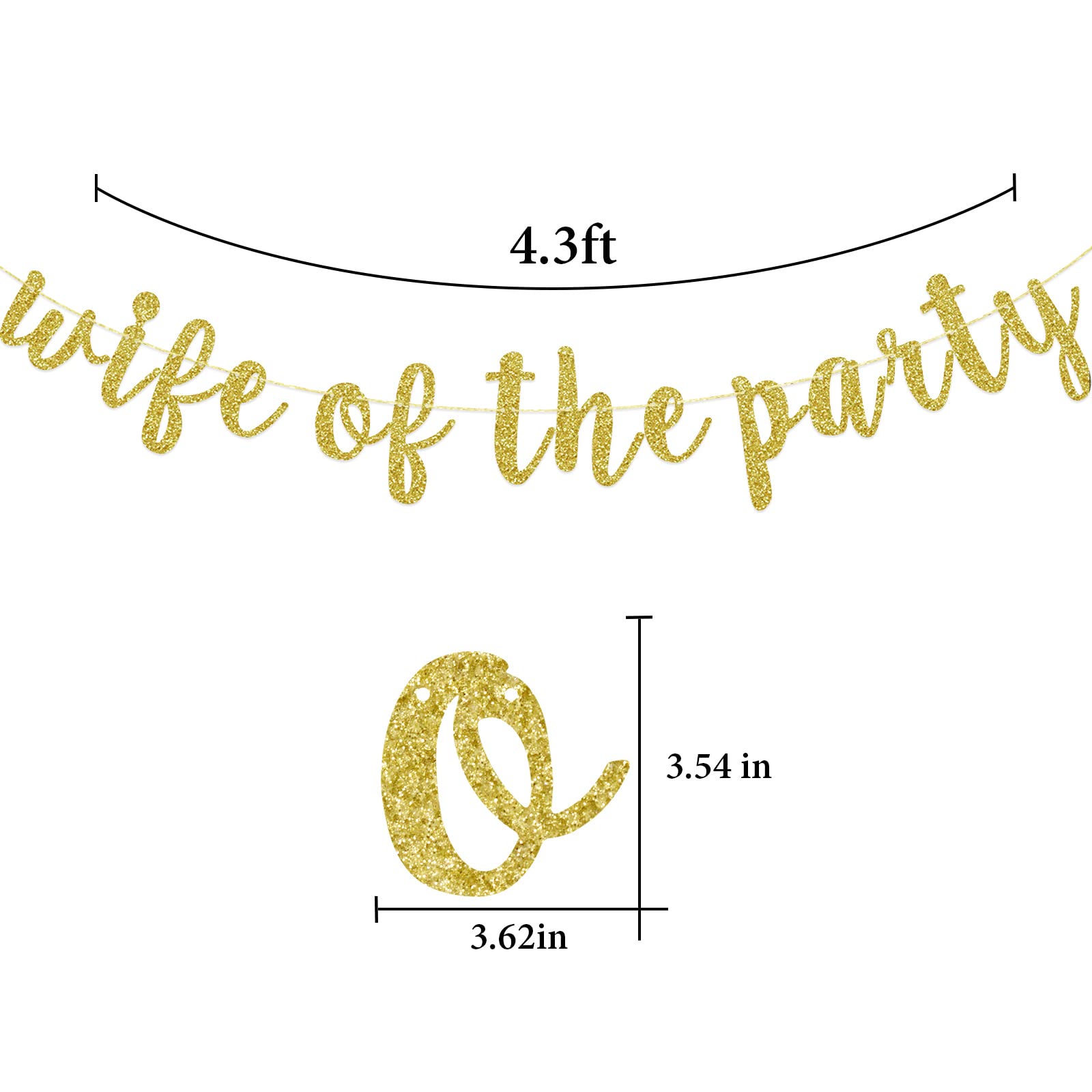 Wife of The Party Banner Bachelorette Party Decorations Bridal Shower Sign Bride to Be Future Mrs Decor