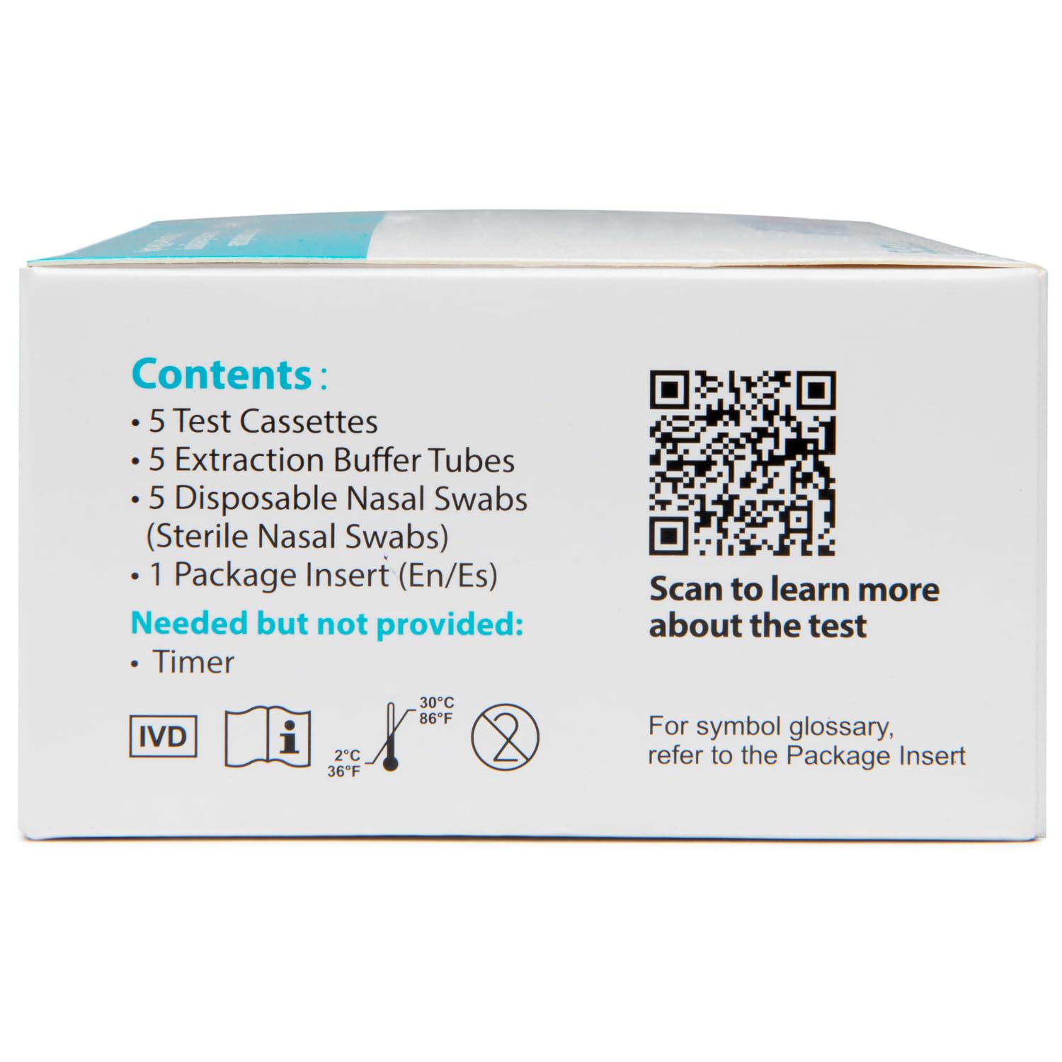 Flowflex COVID-19 Antigen Home Test kit, 1 Pack, 5 Tests Total. FDA EUA Authorized OTC at-Home Self-Test, Non-invasive Nasal Swab, Easy to Use and No Discomfort, Results in 15 Minutes