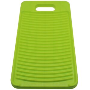 GWYAN 11 Inch Antiskid Mini Washboard Plastic Washing Board Household for Students/Kids Clothes Clean Laundry (Green)