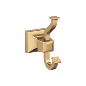 amerock bh36020cz | champagne bronze single robe hook | 4-1/4 in. (108 mm) length towel holder | mulholland | towel hook for bathroom | bathroom hardware | bath accessories