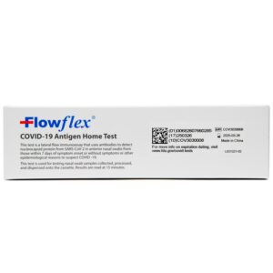 Flowflex COVID-19 Antigen Home Test kit, 1 Pack, 5 Tests Total. FDA EUA Authorized OTC at-Home Self-Test, Non-invasive Nasal Swab, Easy to Use and No Discomfort, Results in 15 Minutes