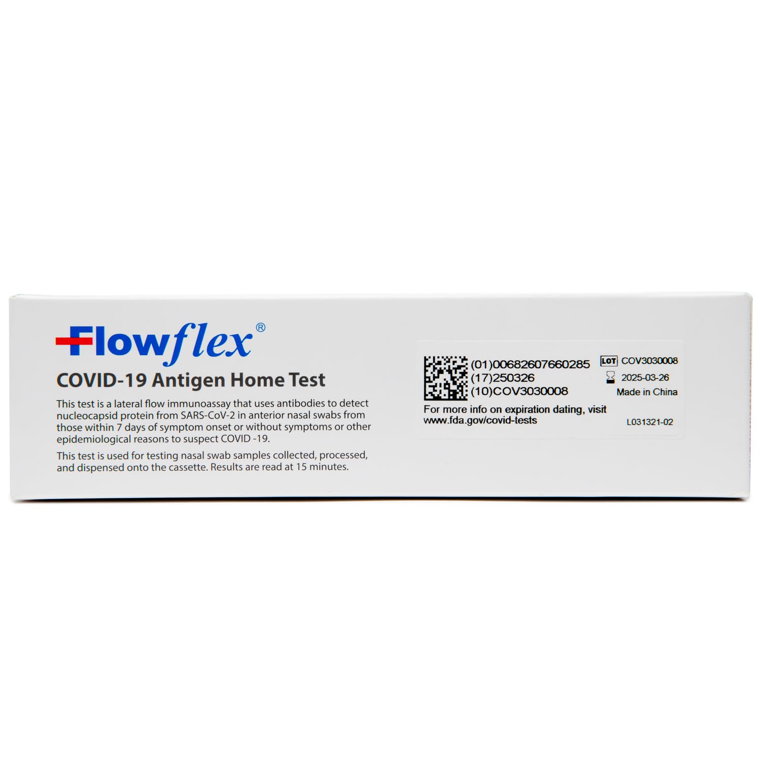 Flowflex COVID-19 Antigen Home Test kit, 1 Pack, 5 Tests Total. FDA EUA Authorized OTC at-Home Self-Test, Non-invasive Nasal Swab, Easy to Use and No Discomfort, Results in 15 Minutes