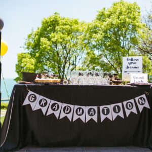 2024 2025 Graduation Party Decorations Graduate Balloon Boxes, 4 Pieces Black Balloon Boxes with Letters of GRAD, 2024/5 for Graduation Party Supplies, Class of 2024/5 School Grad Party Supplies