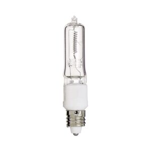 Satco S3109/12 250-Watt T4.5 Halogen Light Bulb, E11 Base, 12-Pack