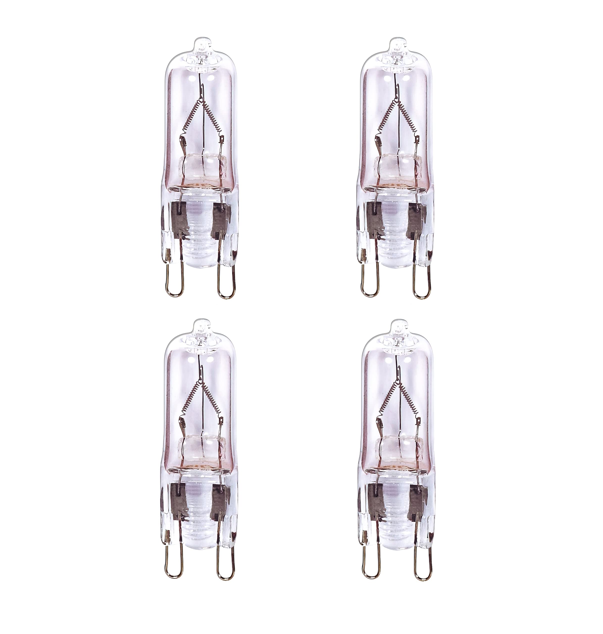 Satco S4621/04 G9 Double Loop Halogen Light Bulb, 35 Watts, Clear, 4-Pack