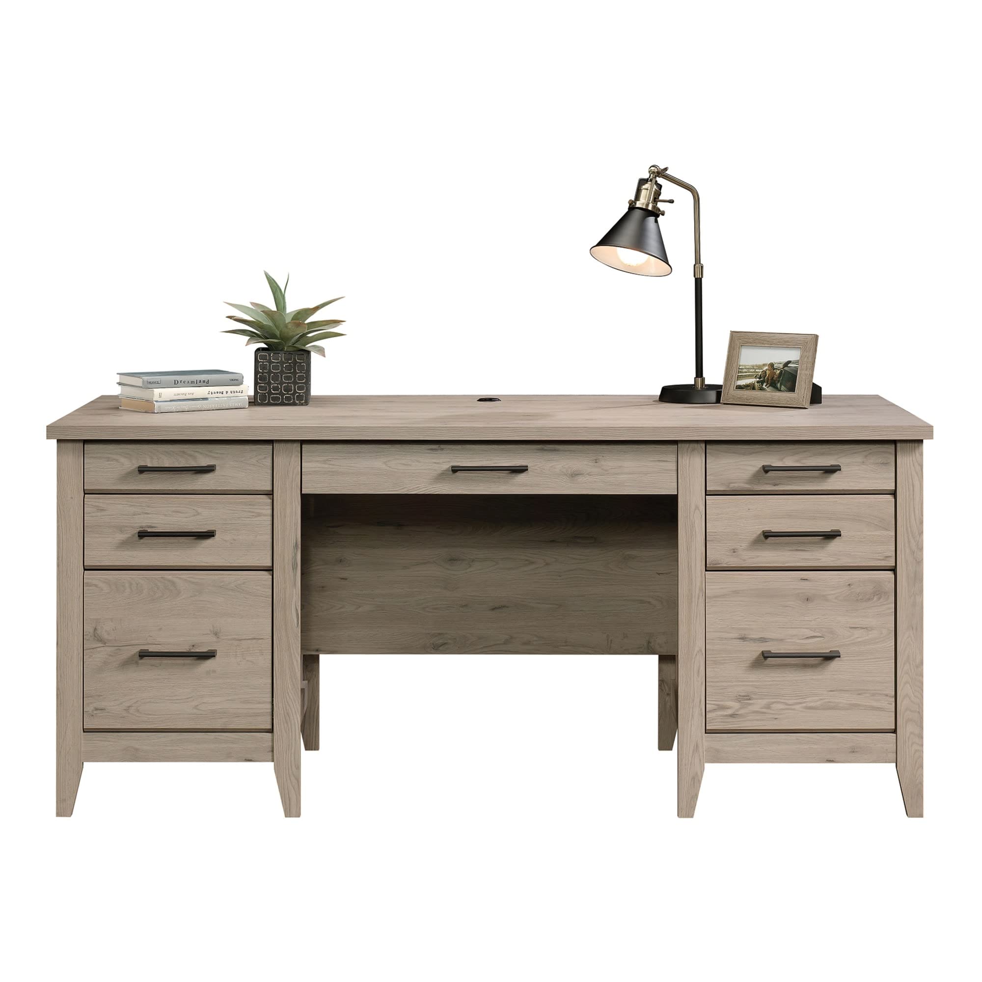 Sauder® Summit Station 66"W Executive Computer Desk, Laurel Oak