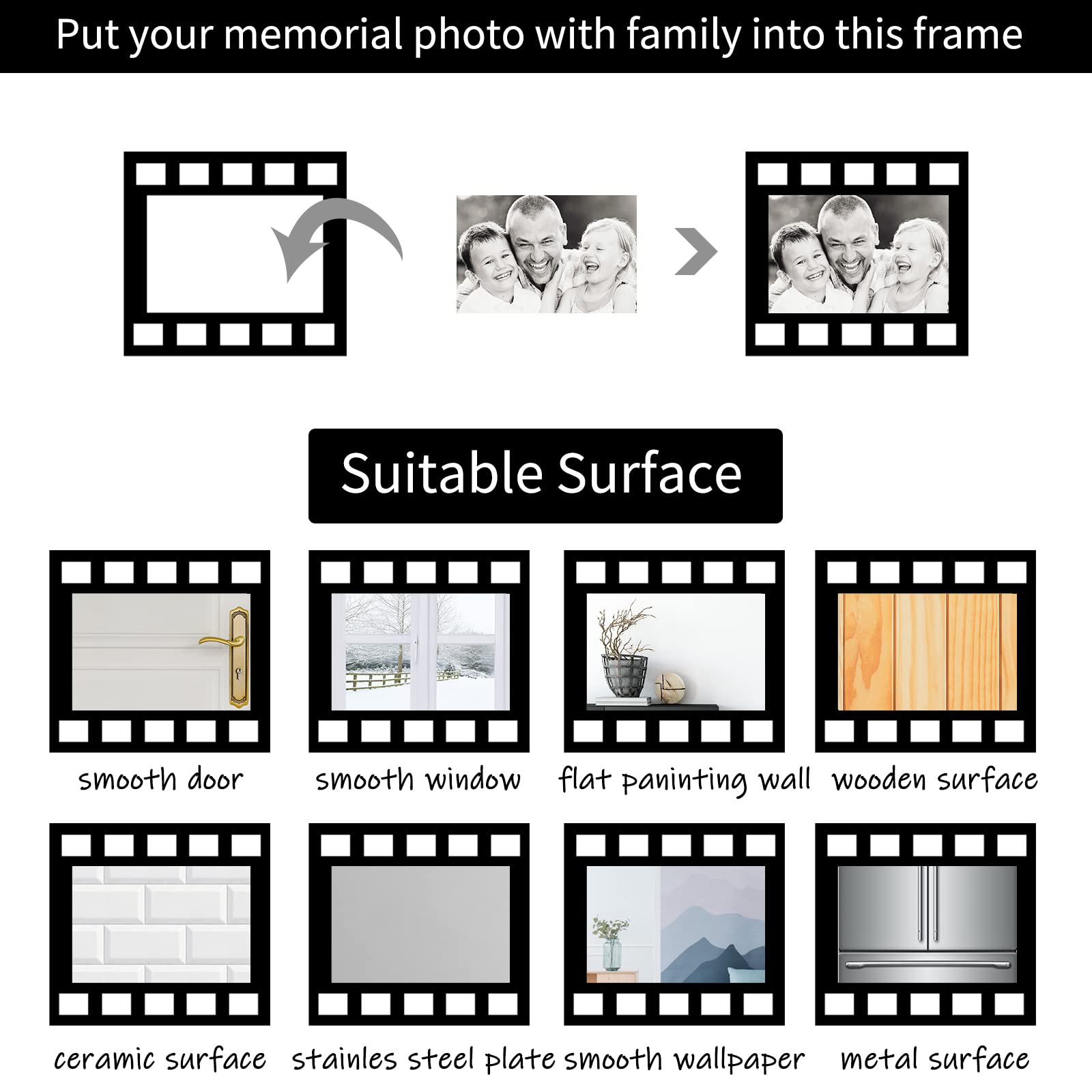 Family Wall Stickers Contains 12 Pieces of Picture Frames, Every Family Has a Story Family Wall Stickers Our Family is a Circle Wall Stickers for Living Room Wall Stickers Decor