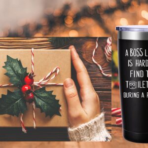 A Boss Like You is Harder To Find Travel Mug Tumbler.Funny Boss Day,Office Gifts.Moving Appreciation Retirement Birthday Christmas Gifts For Men Women Boss Boss Lady From Employees(20oz Black)