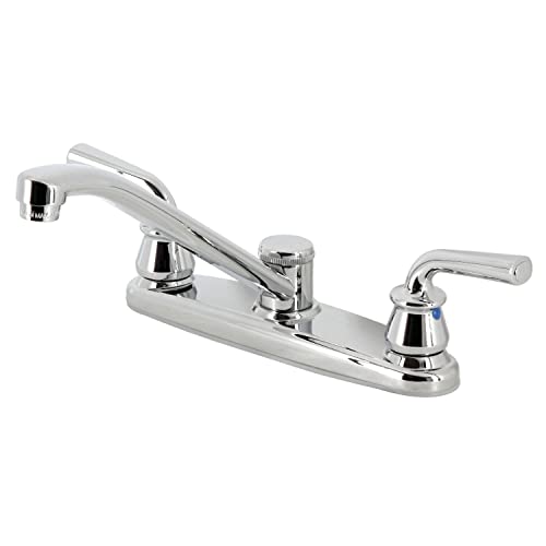 Kingston Brass KB271RXL Restoration 8-Inch Centerset Kitchen Faucet, Polished Chrome, 13.88 x 7.63 x 5.5