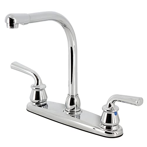 Kingston Brass KB750RXL Restoration 8-Inch Centerset Kitchen Faucet, Polished Chrome