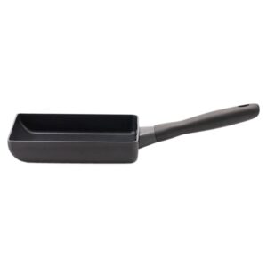 meyer mnh-em midnight egg pan, aluminum, induction compatible, fluorine resin treatment, genuine japanese product, black