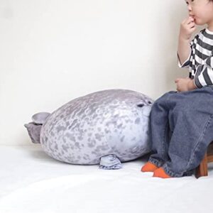 23.7 inch Large Seal Plush Pillow: Soft Stuffed Animal Toy ,Chubby Blob Seal Plushie for Boys Girls, Cute Room Decor Ocean Animals Pillow for Bed Sofa, Kids Gifts for Birthday,Valentine,Christmas