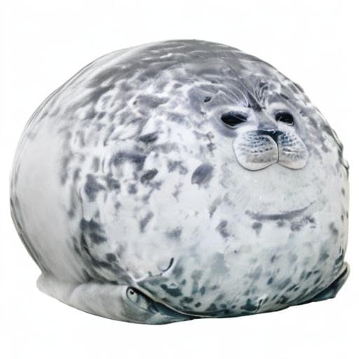 23.7 inch Large Seal Plush Pillow: Soft Stuffed Animal Toy ,Chubby Blob Seal Plushie for Boys Girls, Cute Room Decor Ocean Animals Pillow for Bed Sofa, Kids Gifts for Birthday,Valentine,Christmas