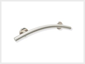 curved grab bar for bathroom bathtub shower kitchen ada safety/304 stainless/brush finish/ 24" x 3"