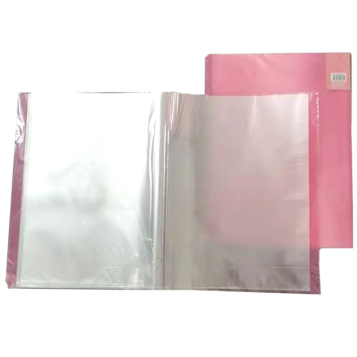 HADZLPOY Painting Storage Book 40 Clear Pockets Sleeves Protectors Art Portfolio Book，A3 Album information folder bag for 30 x cm Presentation (Can Accommodate 16.5 12.1inch)(Pink)