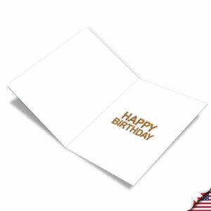 NobleWorks - Jumbo 101th Milestone Birthday Paper Card 8.5 x 11 Inch with Envelope (1 Pack) Oversize Jumbo Big Day 101 J2764MBG