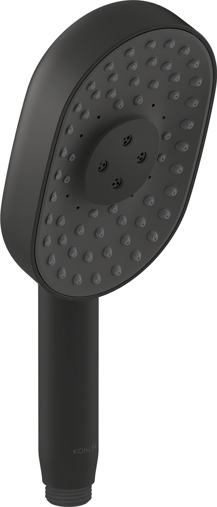 KOHLER 26284-BL Statement Oblong MULTIFUNCTION HAND SHOWER, Maximum Spray Performance with Three Spray Experiences, Matte Black, 2.5 GPM