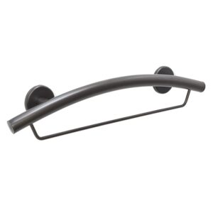 Curved Grab Bar and Towel Rack for Bathroom Shower Kitchen/304 Stainless/Oil Rubbed Bronze/ 24"x 5"