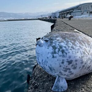 23.7 inch Large Seal Plush Pillow: Soft Stuffed Animal Toy ,Chubby Blob Seal Plushie for Boys Girls, Cute Room Decor Ocean Animals Pillow for Bed Sofa, Kids Gifts for Birthday,Valentine,Christmas