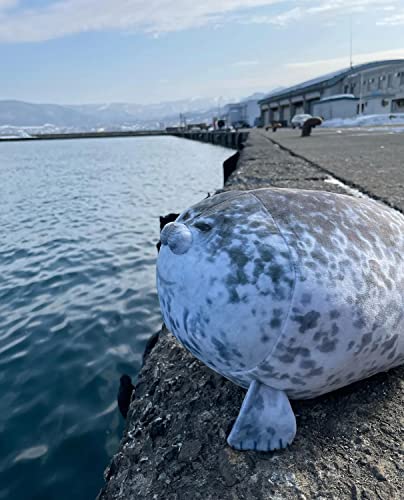 23.7 inch Large Seal Plush Pillow: Soft Stuffed Animal Toy ,Chubby Blob Seal Plushie for Boys Girls, Cute Room Decor Ocean Animals Pillow for Bed Sofa, Kids Gifts for Birthday,Valentine,Christmas