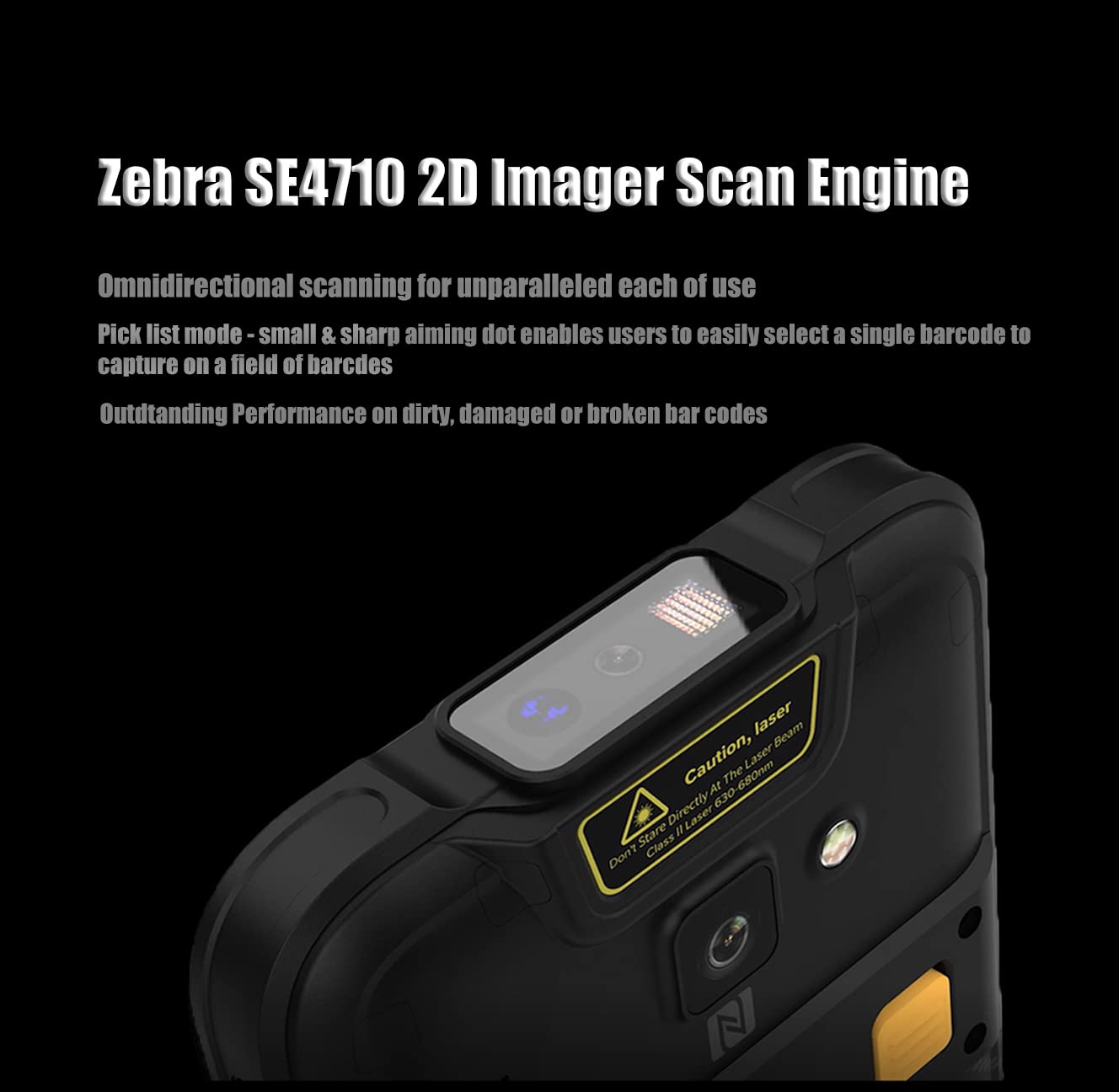 Rugged Enterprise Mobile Computer Android Barcode Scanner, 5.5" Touch Screen Handheld Data Terminal with Wi-Fi 6 & 4G LTE, 2m (6.5ft) Drop-Resistant Durability