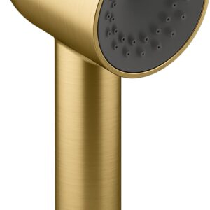 KOHLER 26286-G-2MB Statement Single-Function HAND SHOWER, Maximum Spray Performance & Easy-to-clean Surface, Vibrant Brushed Moderne Brass, 1.75 GPM