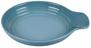 le creuset signature stoneware spoon rest, 6 inches, caribbean