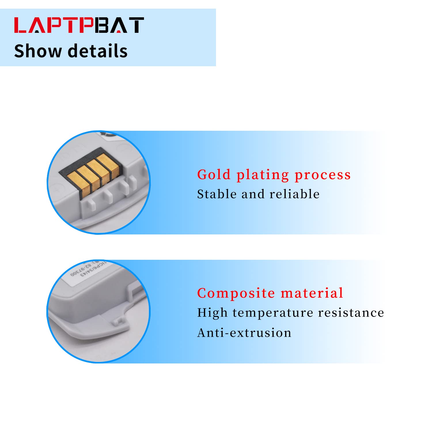 LAPTPBAT New White Battery for Symbol Bar Code Scanner CS4070 CS4070-SR BTRY-CS40EAB00-04 82-97300 82-97300-01 82-97300-02 82-97300-03 P/N: 82-97300-04 3.7V 1000mAh