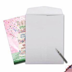 NobleWorks - Big Funny 103th Milestone Birthday Paper Card 8.5 x 11 Inch with Envelope (1 Pack) Large Jumbo 103 Year Time Count J2795MBG