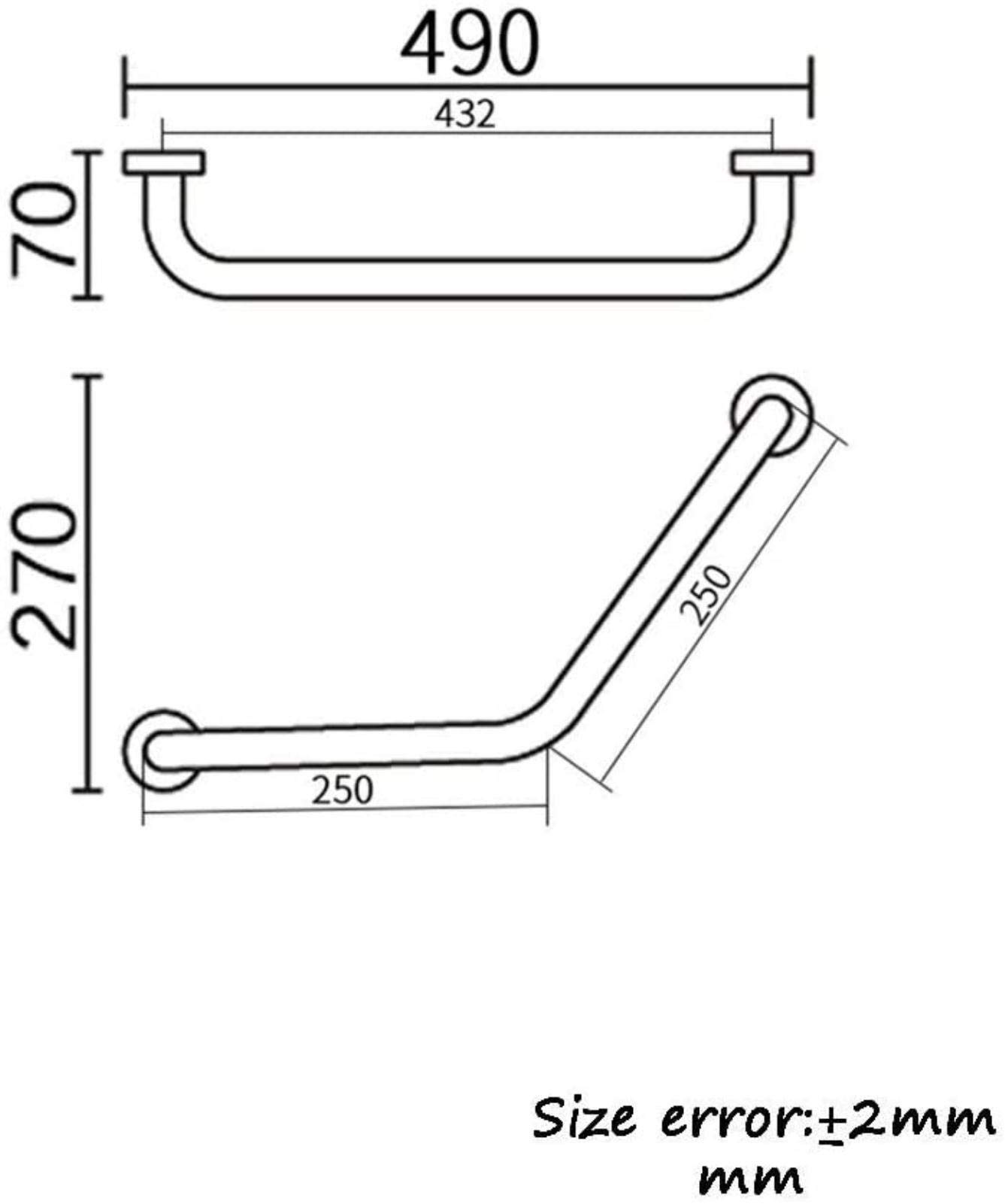 HongLianRiven Bath Handle Towel Rail Shower Grab Bar,Elderly Disabled Pregnant Women,Safety Non-Slip Accessible Bathroom Handrails, Bathtub, Toilet, Kitchen