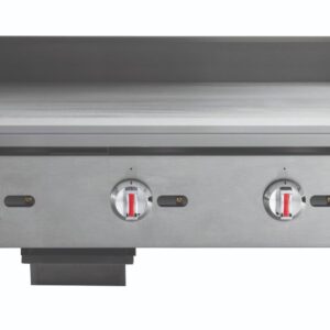 Kratos 29Y-005 36" Commercial Restaurant Gas Countertop Griddle, Manual Controls, 3 Burners, 90,000 BTU Output