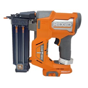 RIDGID R09891B 18V Brushless Cordless 18-Gauge 2-1/8 in. Brad Nailer (Tool Only) with CLEAN (Renewed)